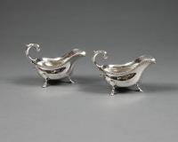 early 20th Century Silver Sauce Boats