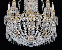 An important Regency period antique chandelier by John Blades, English Circa 1815