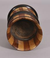 S/2074 Antique Treen 19th Century Fruitwood Drinking Vessel