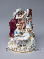 A Large Meissen Group Entitled "Lessons of Love"