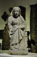 15th Century Norman Limestone Double Sided Sculpture of Mary and St John