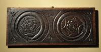 Pair of English Carved Oak Serpent Panels, Circa 1620