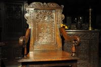 17th Century Carved Oak Wainscot Armchair, English Circa 1650