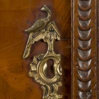 A Dutch Neoclassical Mahogany Armoire With Floral Marquetry Inlay