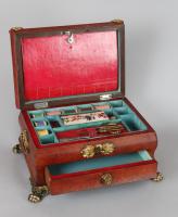 Red Russian-leather work-box