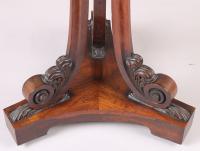 Fine Regency period rosewood and black lacquered occasional table