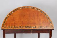 George III period satinwood and mahogany card-table