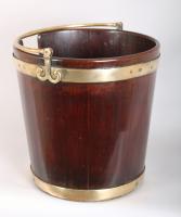 George III period mahogany plate-bucket