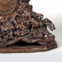 A Large Black Forest Antique Mantle Clock