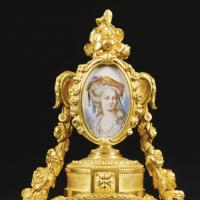 A Fine Sèvres-Style Porcelain Mantel Clock