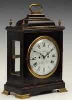 18th Century Ebonised Bracket Clock, English, Circa 1770
