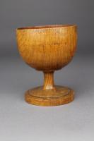 A Victorian Scottish ash goblet, dated 1880