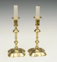 18th Century Brass Candlesticks