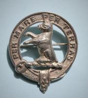 ALEXANDER Antique Sterling Silver Scottish Clan Badge by McKenzie and Co. Scotland circa 1905