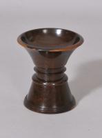 S/2499 Antique Treen 19th Century Kingwood Pounce Pot
