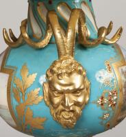Pair of Antique Blue Sèvres Porcelain Lamps