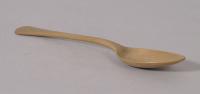 S/2658 Antique Treen Sycamore Culinary Spoon