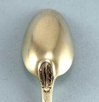 12 Victorian Frosted Silver-Gilt Teaspoons