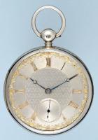 English Silver Dial Fusee Lever Pocket Watch