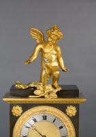 Charles X Bronze and Ormolu Mantel Clock with Automation