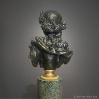 Patinated Bronze Allegorical Busts By Pierre-Louis Détrier