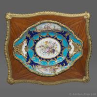 A Petite Louis XV Style and Sèvres Style Porcelain Set Table