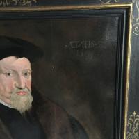 Portrait on oak panel, 16th century
