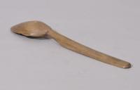 S/2891 Antique Treen 19th Century Sycamore Kitchen Spoon