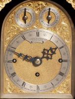Howell & James, London: A small eight-bell chiming bracket clock dial