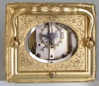 Drocourt, Paris: An Engraved Gorge Carriage Clock 5820 escapement