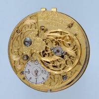 Gold and Enamel Triple Cased Verge Pocket Watch