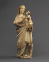 Madonna and Child  After Nino Pisano (1315 – Pisa – 1368)  Alabaster, with traces of original polychrome and gilding  Italy, Sic