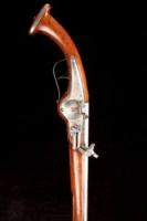 Wheel-lock holster pistol, fruitwood stock, military Officer's type