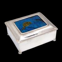 Guild Of Handicraft chameleon enamel box