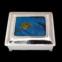 Guild of Handicraft silver and enamel box