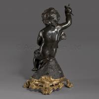 A Patinated Bronze Figure Emblematic of Architecture, After Clodion