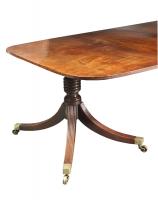 Regency twin pedestal dining table