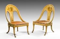 antique Roman style chairs