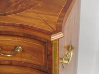 Small serpentine mahogany chest, circa 1775