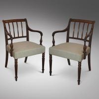 Pair of Regency armchairs