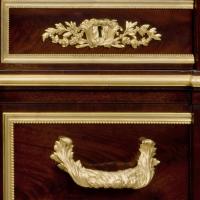 Louis XVI Style Mahogany Commode In The Manner of Jean-Henri Riesener