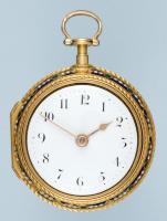 Gold and Enamel Irish Watch and Chatelaine