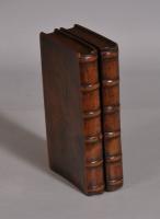 S/3372 Antique Treen 19th Century Yew Wood Book Cribbage Board