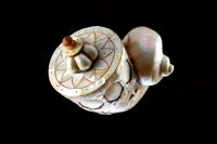 Rare Large Nautilus Shell Indian Mughal Gujarati Gunpowder Flask ‘Barutdan’