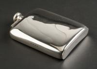 Large Silver Hip Flask