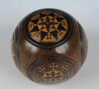 Tunbridge Ware Puzzle Ball with star inlay