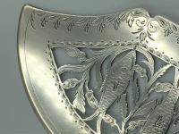 19th Century Silver Fish Slice