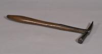S/3457 Antique 18th Century Beech Handled Upholsterer's Hammer