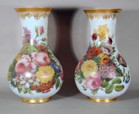 French Baccarat Opaline Crystal Large Vases by Jean-Francois Robert.