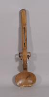 S/3526 Antique Treen 19th Century Pear Wood Love Spoon